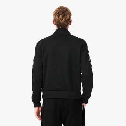 Lacoste Paris Piqué Zip Front Track Erkek Siyah Ceket