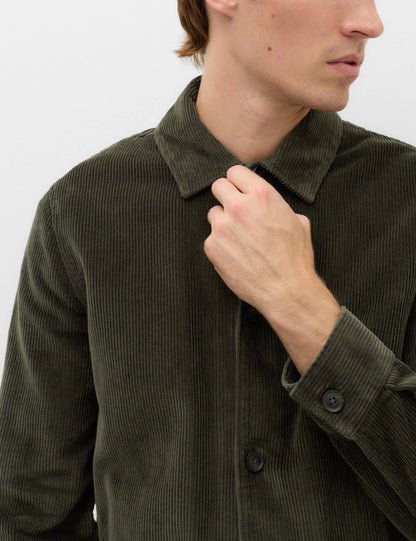 Saf Pamuk Kadife Overshirt Gömlek