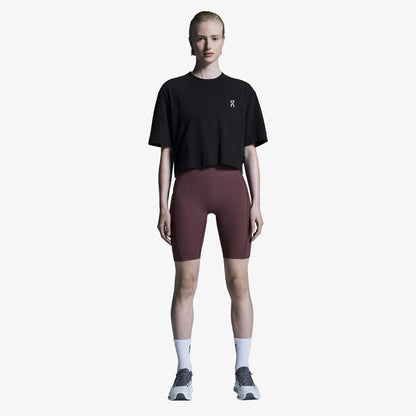 On Club Boxy Kadın Siyah T-shirt