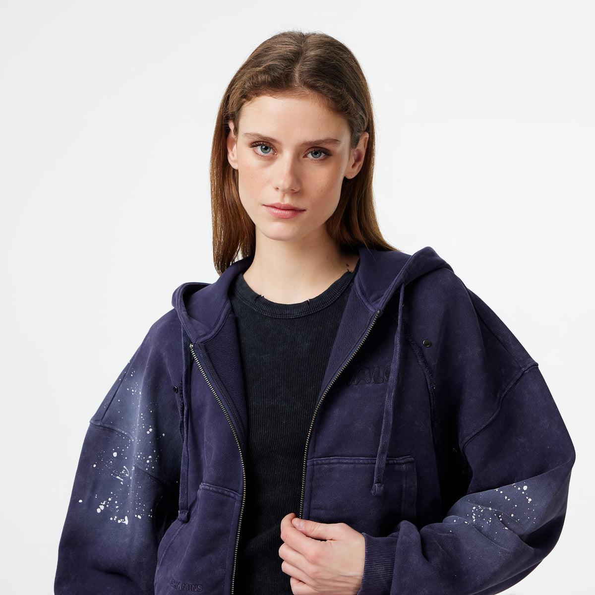 Les Benjamins Regular Fit Kadın Mor Sweatshirt