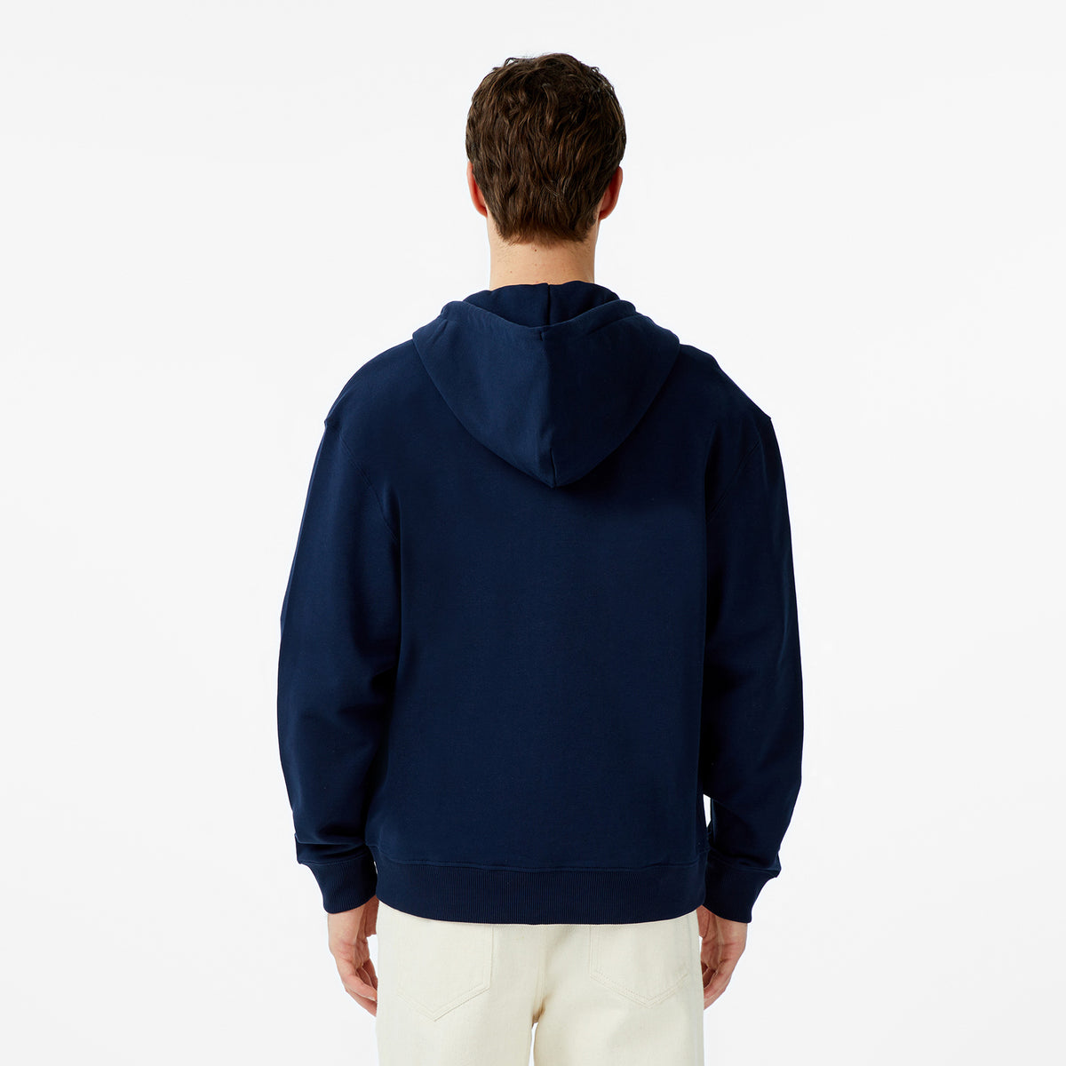 Calvin Klein Terry Monogram Erkek Mavi Hoodie
