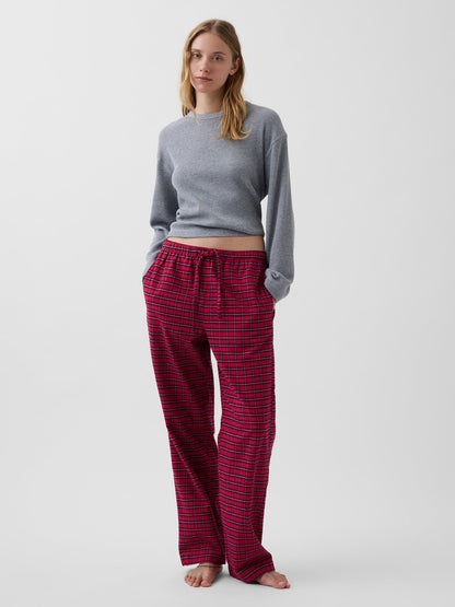 Koyu Kırmızı Softest Flannel Pijama Altı