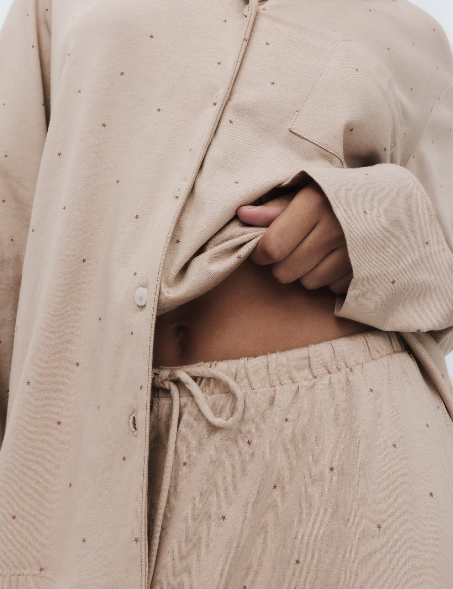 Pamuklu Modal Karışımlı Pijama Takımı
