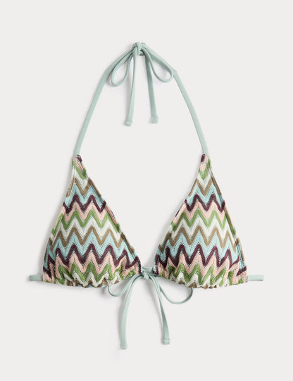 Dokulu Üçgen Bikini Üstü