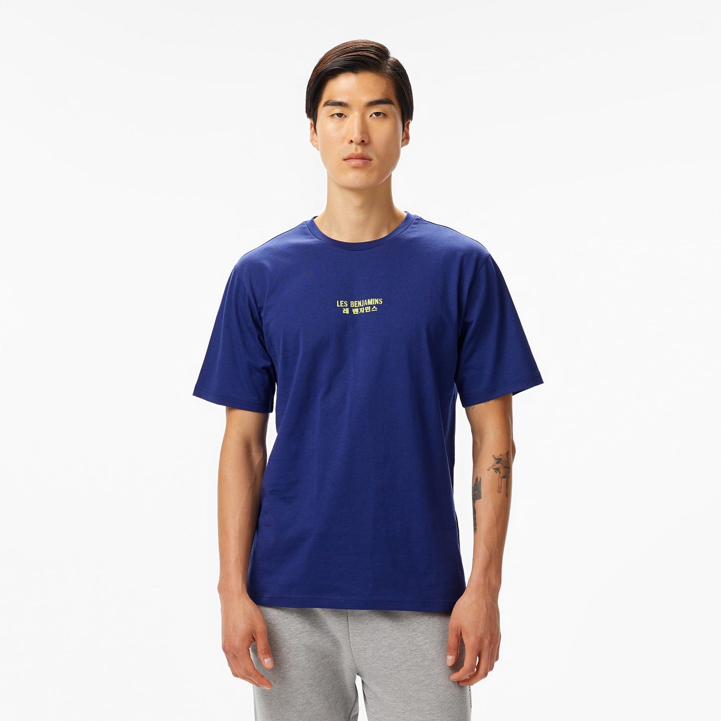Les Benjamins Erkek Mavi T-shirt