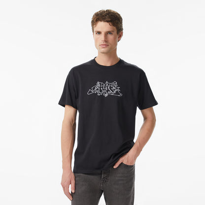 Huf Outline Erkek Siyah T-shirt