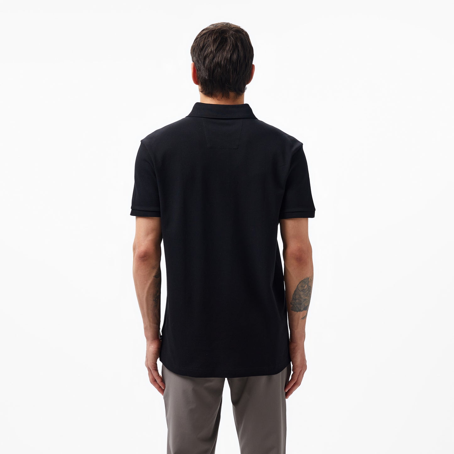 Nautica Erkek Siyah Slim Fit Kısa Kollu Polo Yaka T-shirt