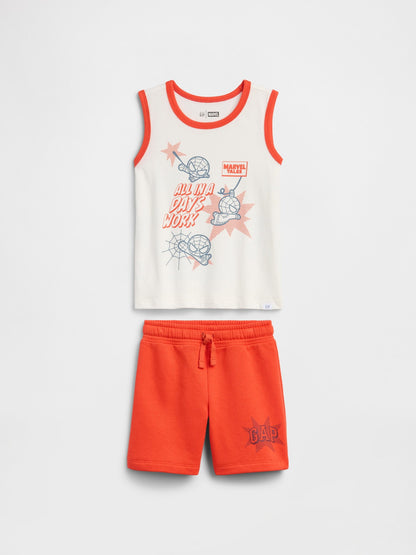 Turuncu Spider-man Two-piece Outfit Set
