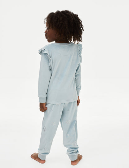 Frozen:trade_mark: Kadife Pijama Takımı (2-8 Yaş)