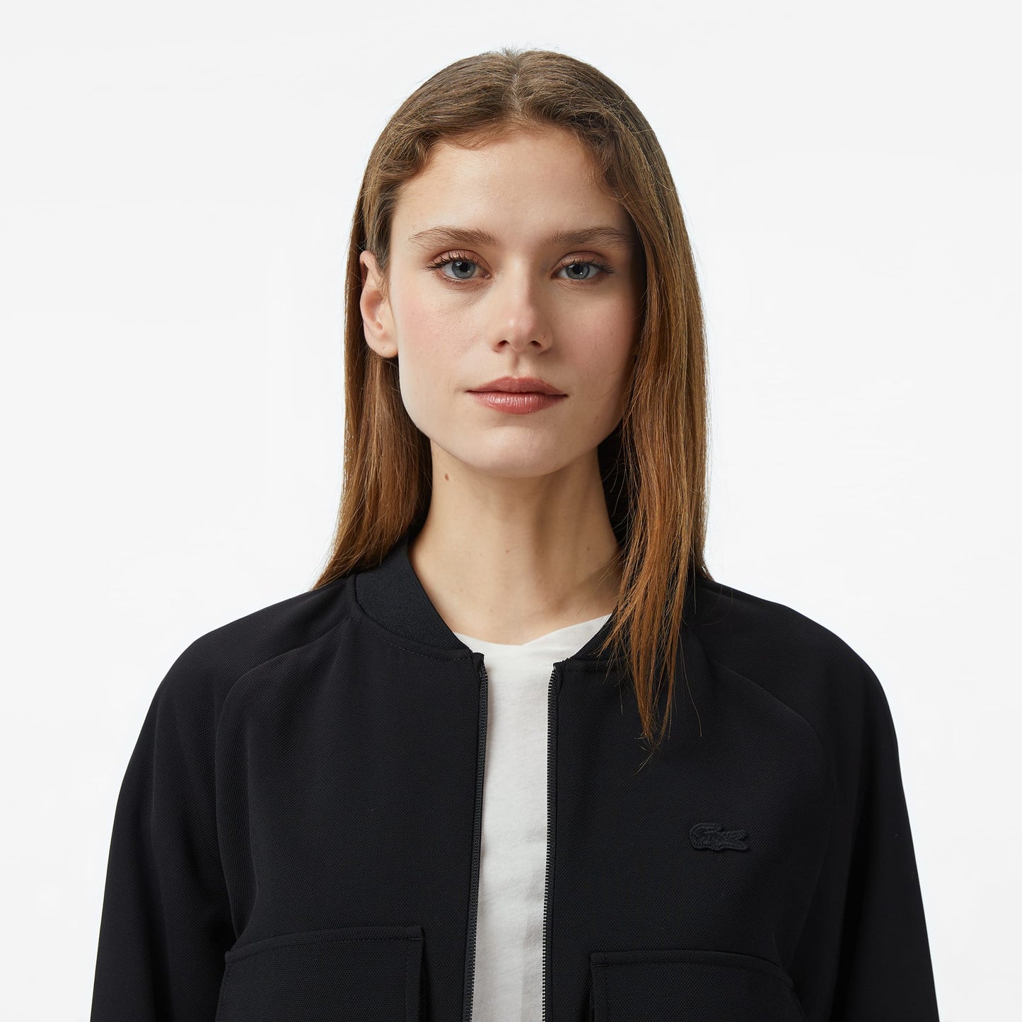 Lacoste Kadın Regular Fit Siyah Gömlek