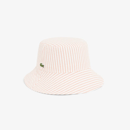 Lacoste Çizgili Kadın Pembe Şapka