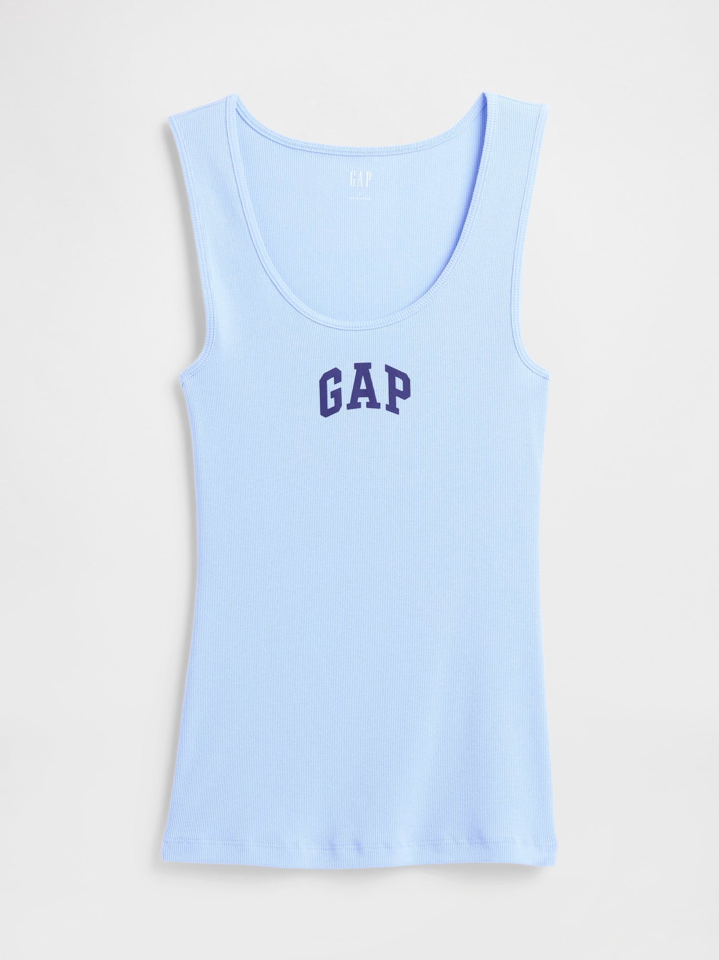 Açık Mavi Gap Logo Ribbed Tank Top