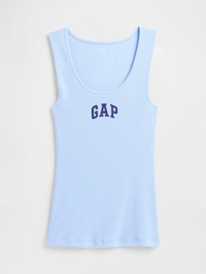Açık Mavi Gap Logo Ribbed Tank Top