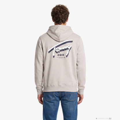 Tommy Hilfiger Reg Nyc Signature Erkek Sarı Sweatshirt