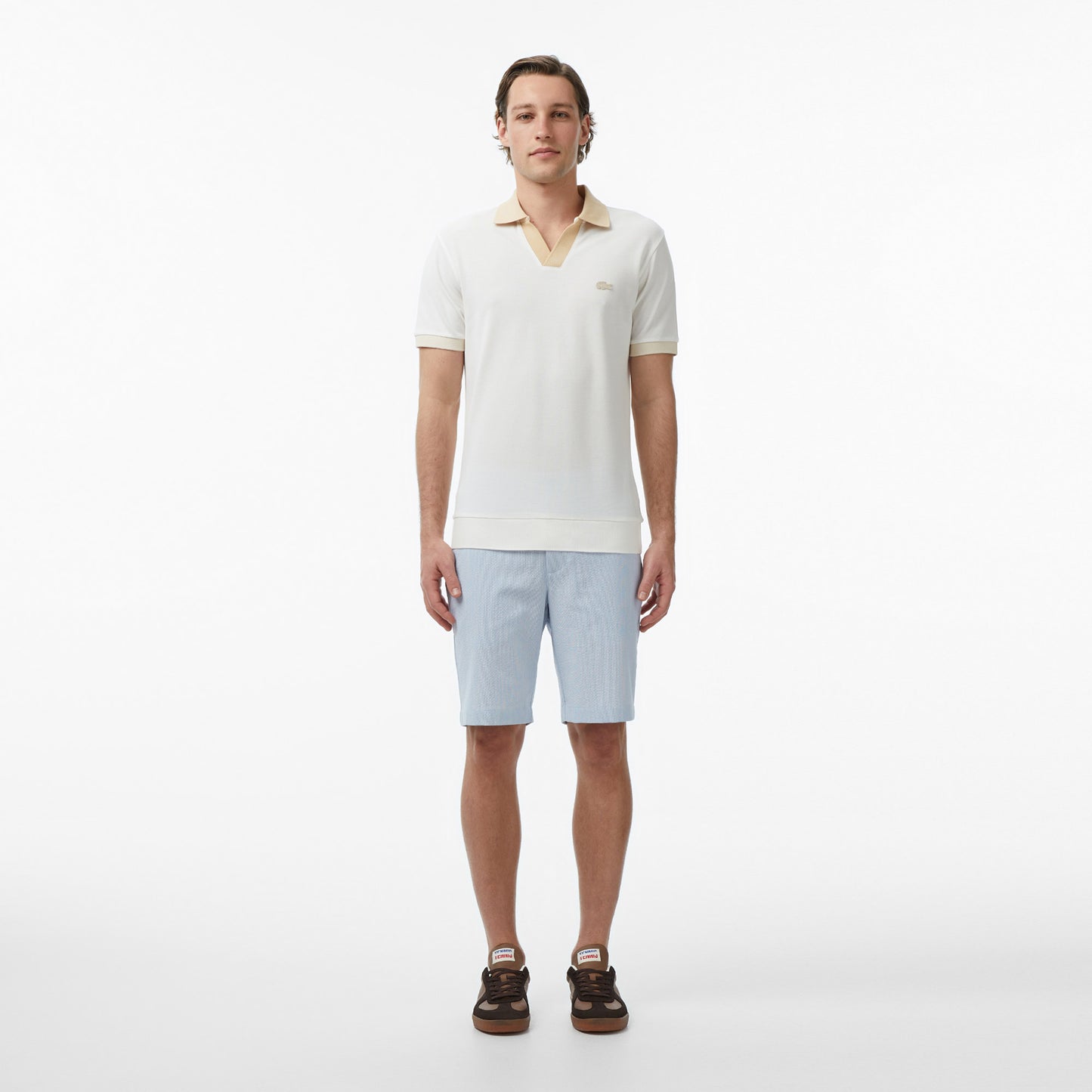 Lacoste Regular Fit Erkek Krem Polo