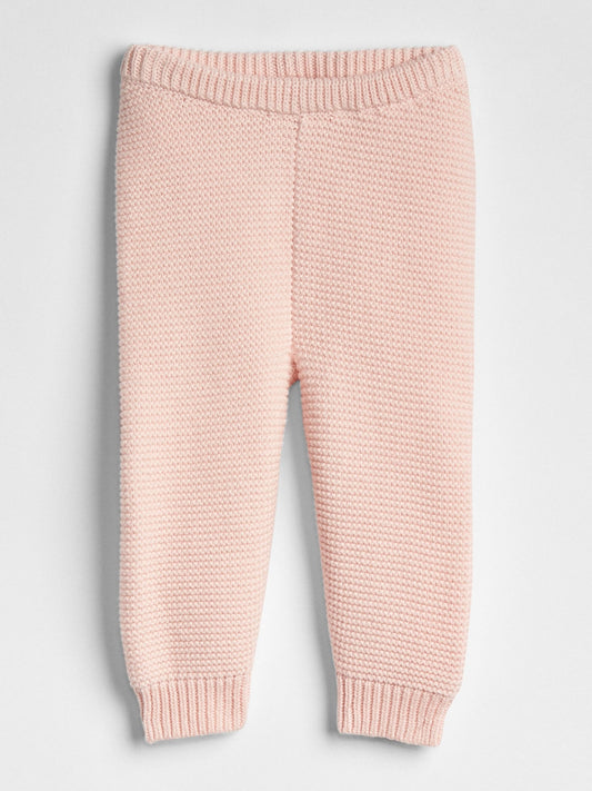 Pembe Örme Jogger Eşofman Altı