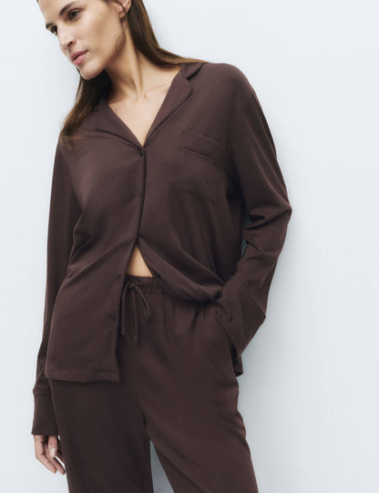 Pamuklu Modal Karışımlı Pijama Takımı
