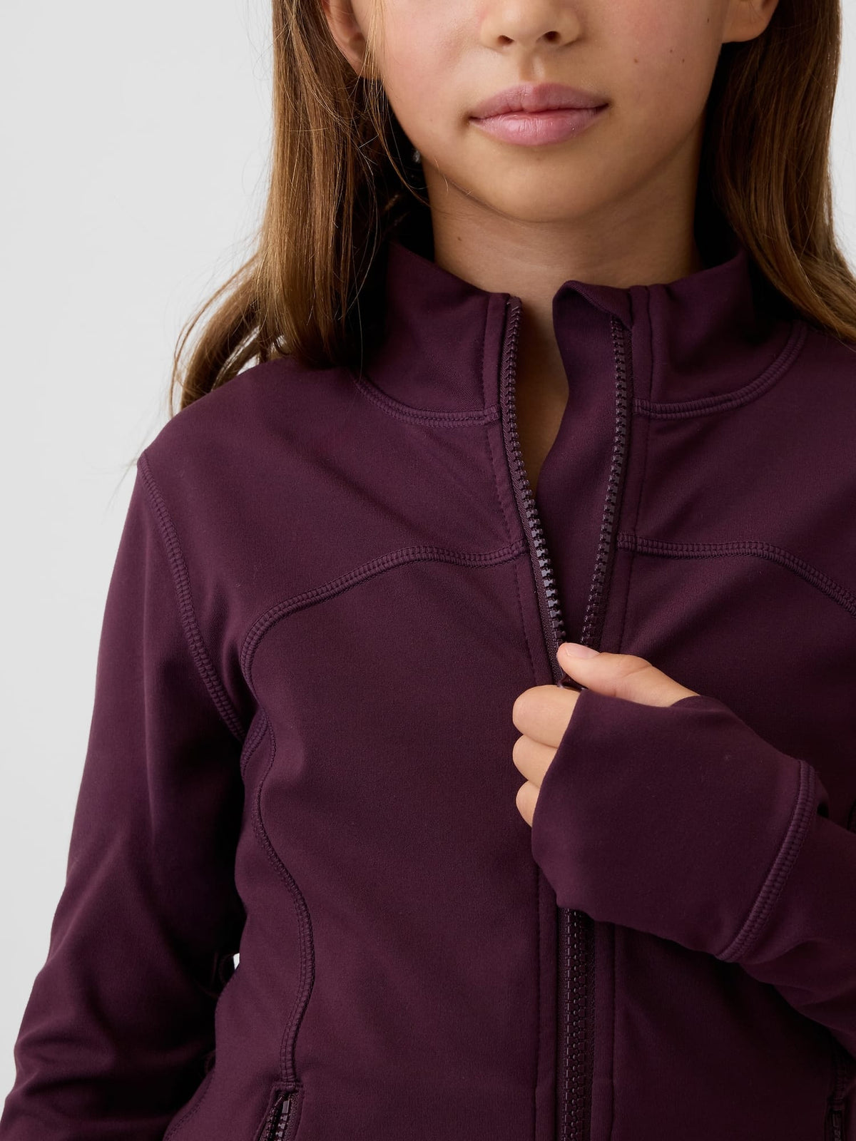 Bordo Quick-dry Fermuarlı Ceket