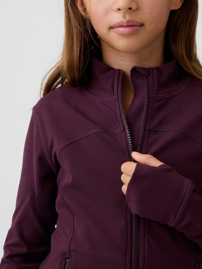 Bordo Quick-dry Fermuarlı Ceket