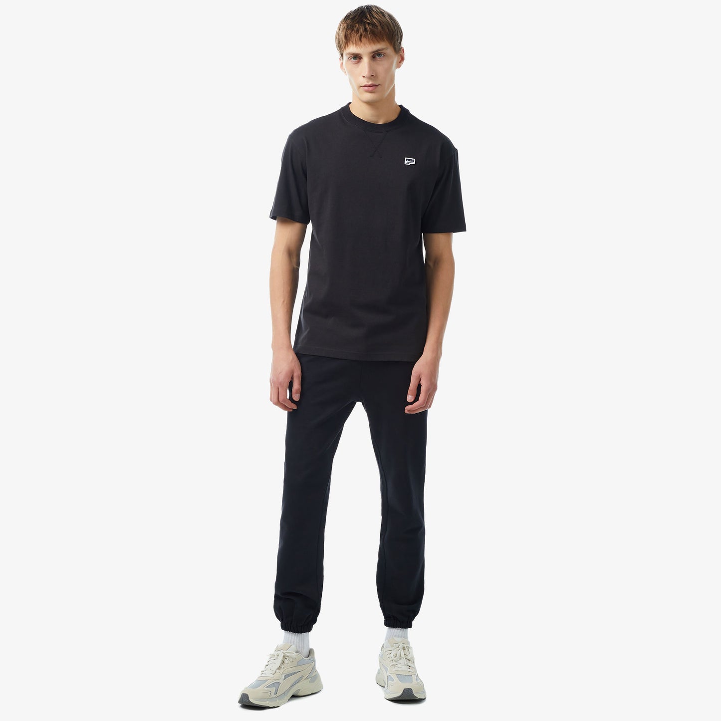 Puma Downtown Badge Erkek Siyah T-shirt