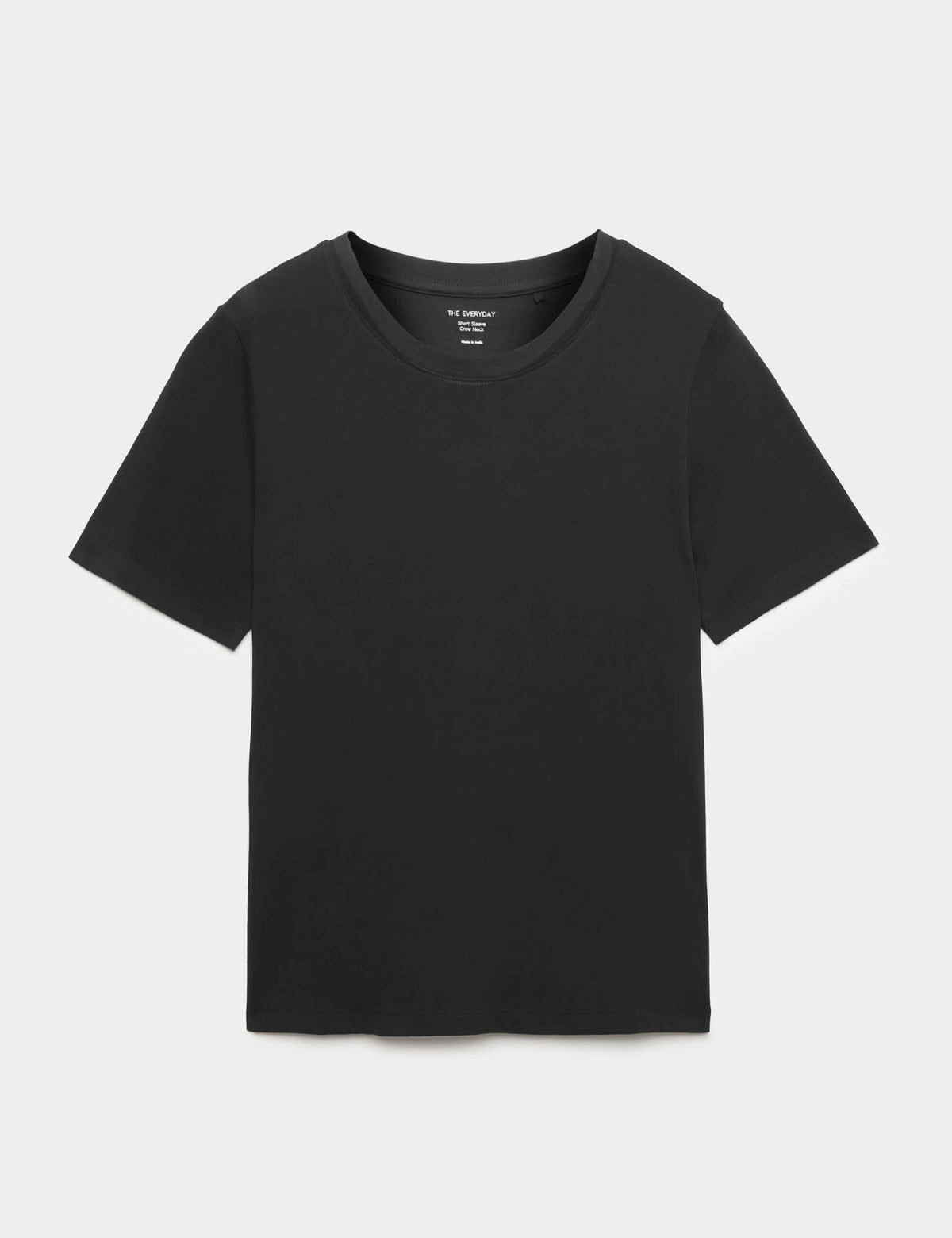 Saf Pamuklu Kısa Kollu T-shirt
