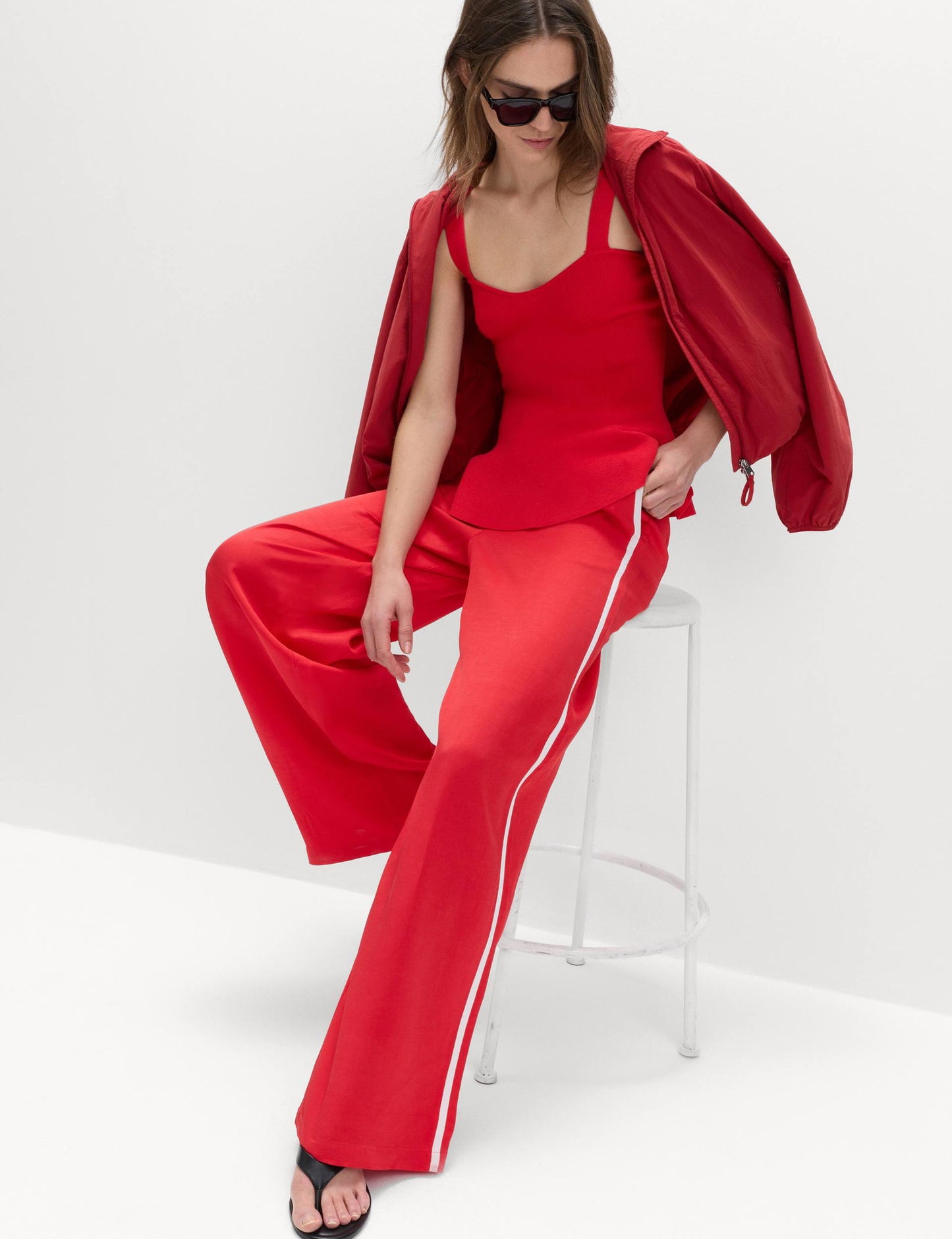 Keten Karışımlı Detaylı Pantolon