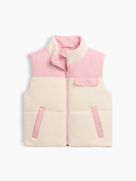 Pembe Sherpa Yelek