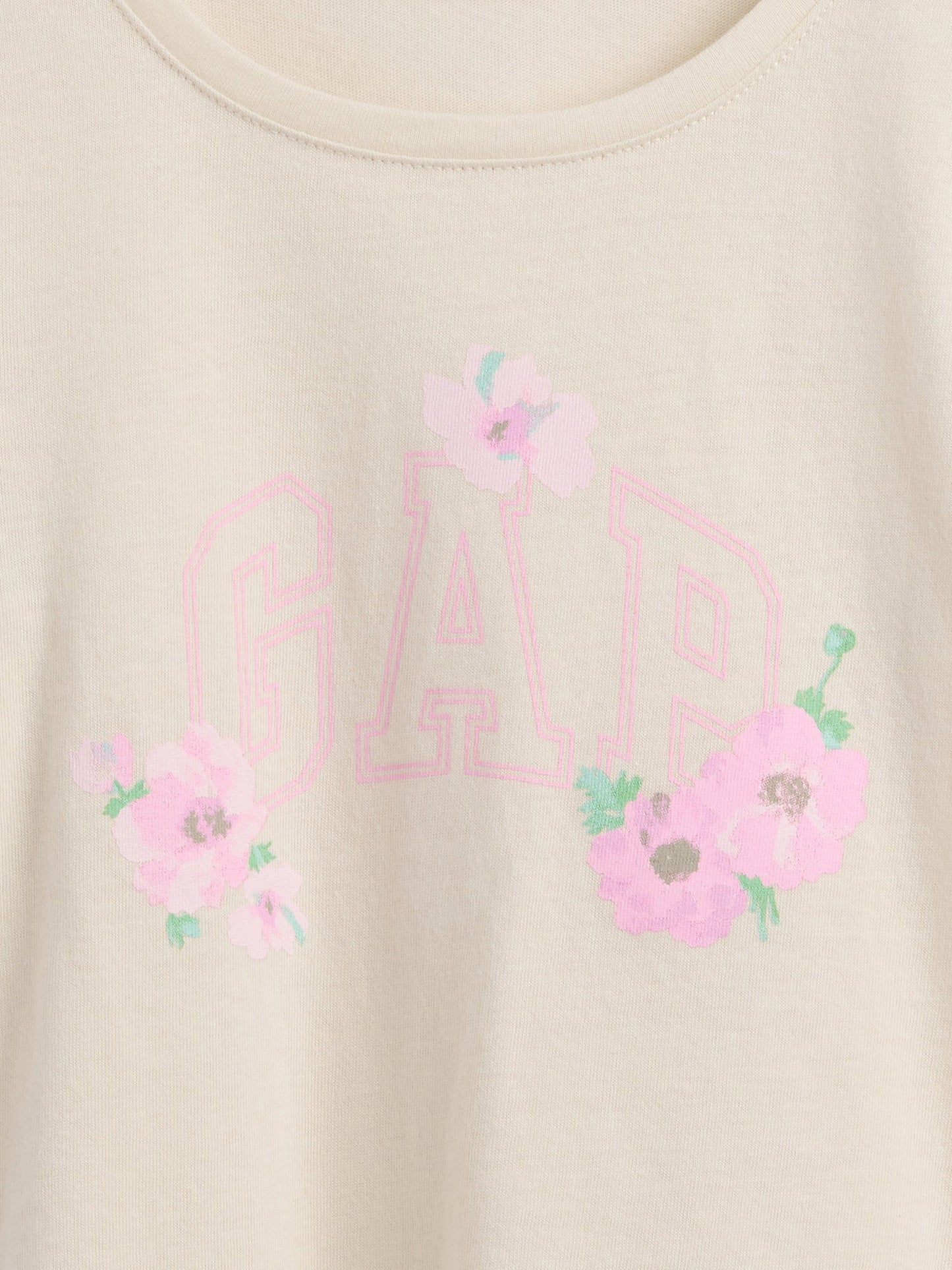 Kırık Beyaz Babygap Logo T-shirt