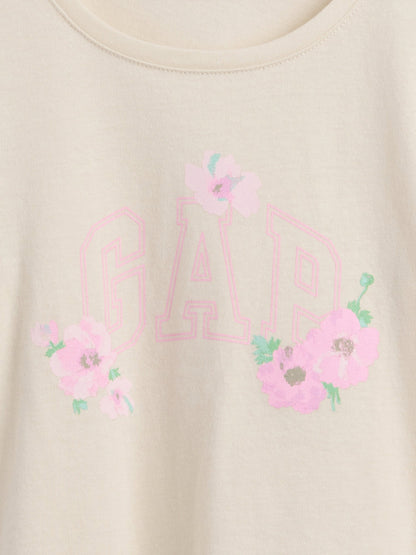 Kırık Beyaz Babygap Logo T-shirt