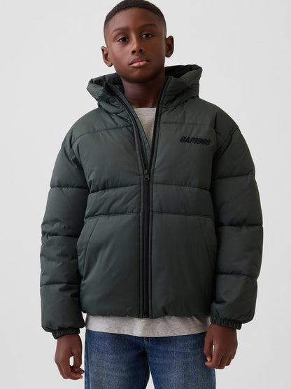 Pembe Midweight Hooded Puffer Şişme Mont