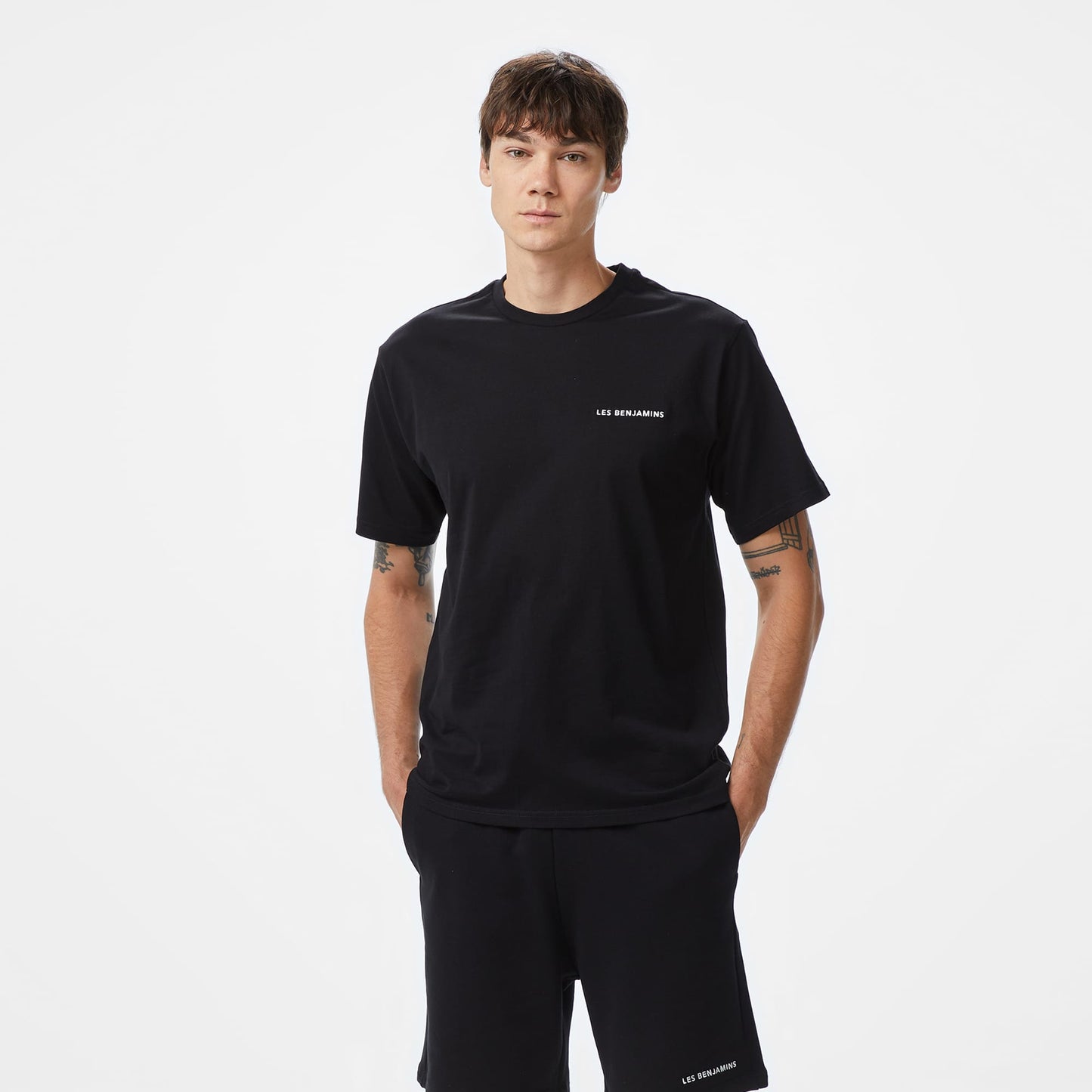 Les Benjamins Essentials Erkek Siyah T-shirt