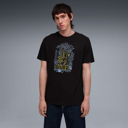 Puma Graphic Erkek Siyah T-shirt