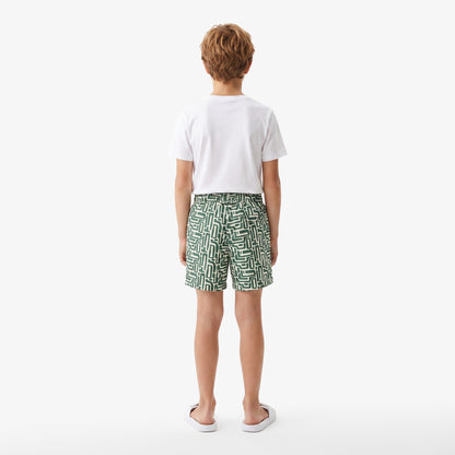 Lacoste Regular Fit Erkek Yeşil Deniz Şortu