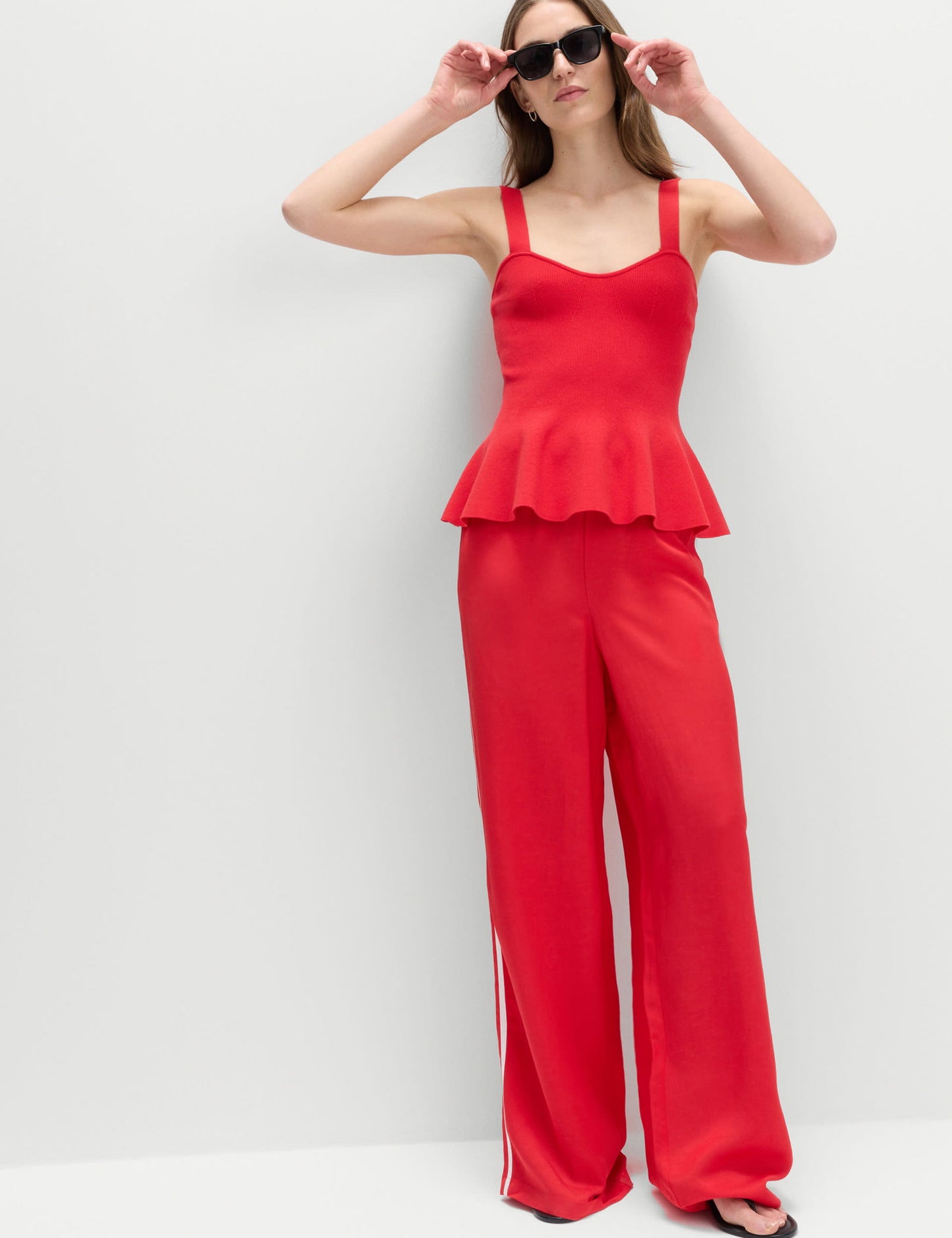 Keten Karışımlı Detaylı Pantolon