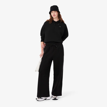 Lacoste Wide Fit Jersey Kadın Siyah Pantolon
