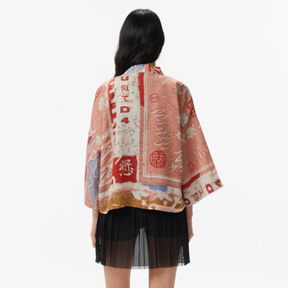 Unıted4 Regular Fit Kadın Krem Kimono
