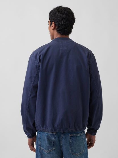 Lacivert Relaxed Bomber Ceket