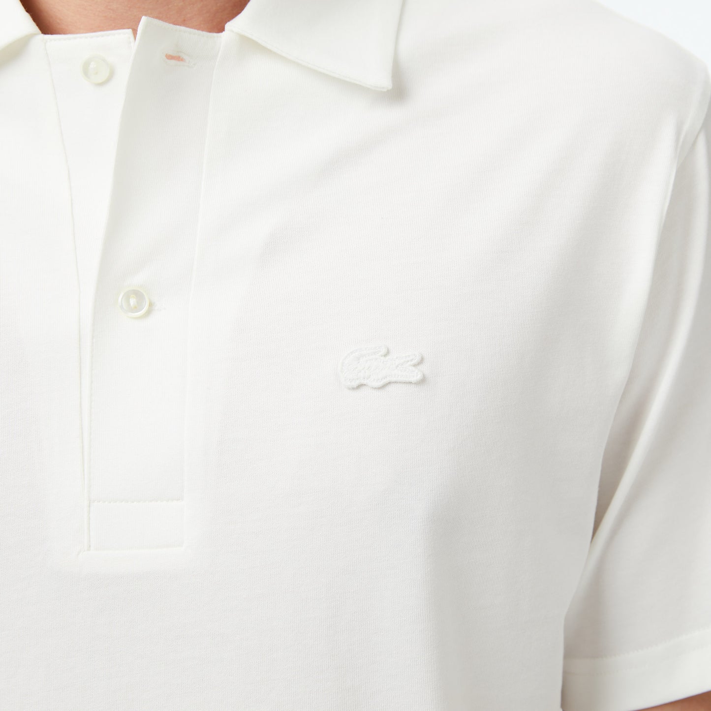 Lacoste L!ve Erkek Classic Fit Beyaz Polo