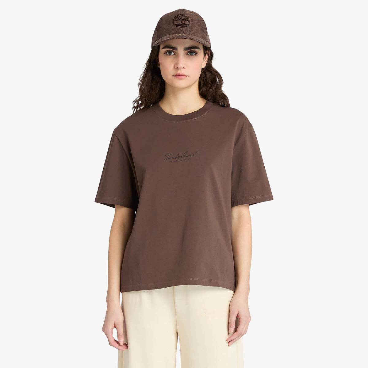 Timberland Lush Comfort Short-sleeve Kadın Kahverengi T-shirt