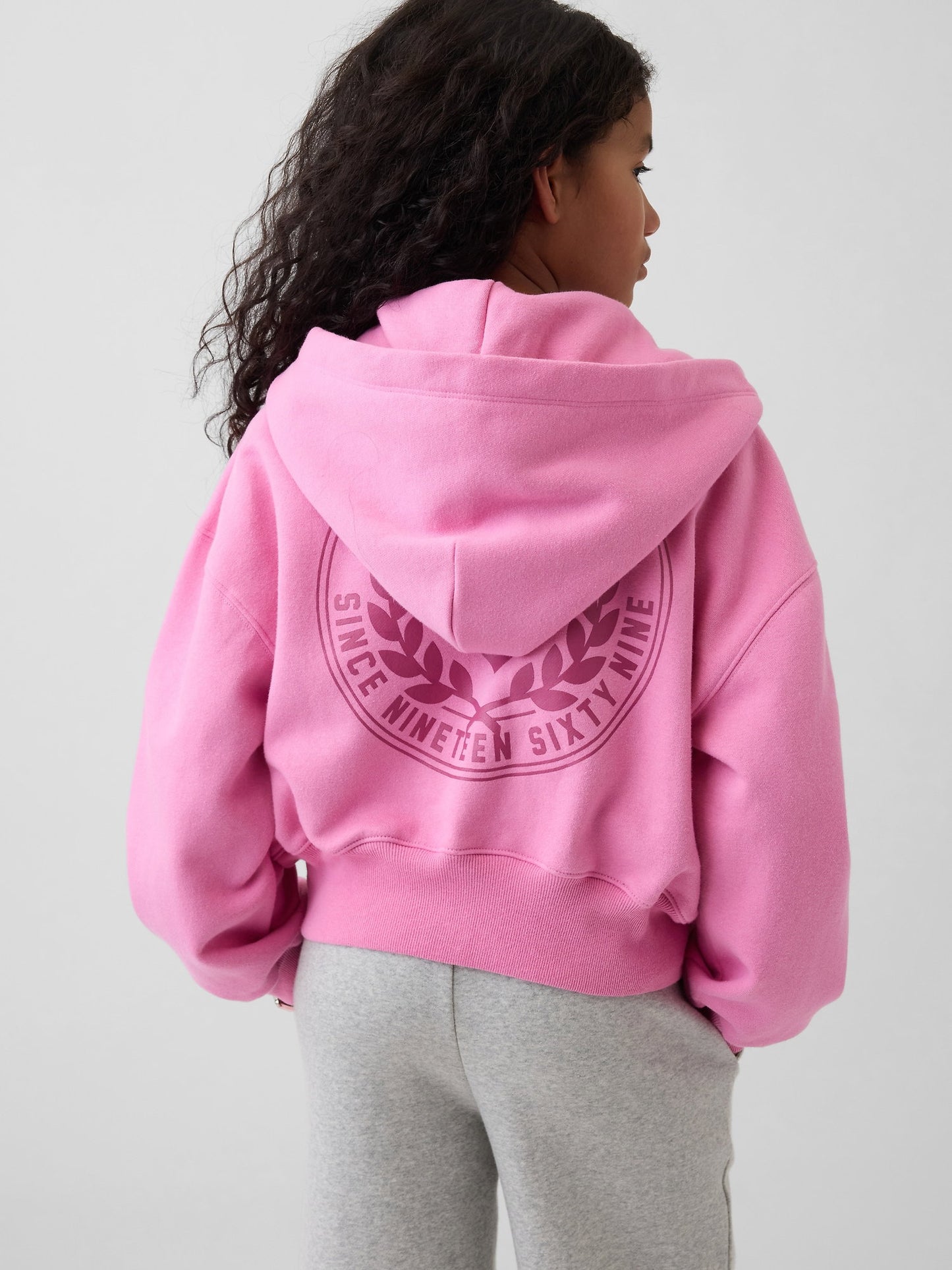 Pembe Vintagesoft Fermuarlı Sweatshirt
