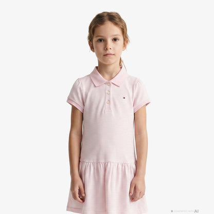 Tommy Hilfiger Little Çocuk Pembe Elbise