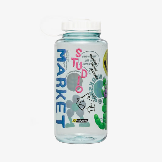 Market Smiley Collage Water Bottle Suluk
