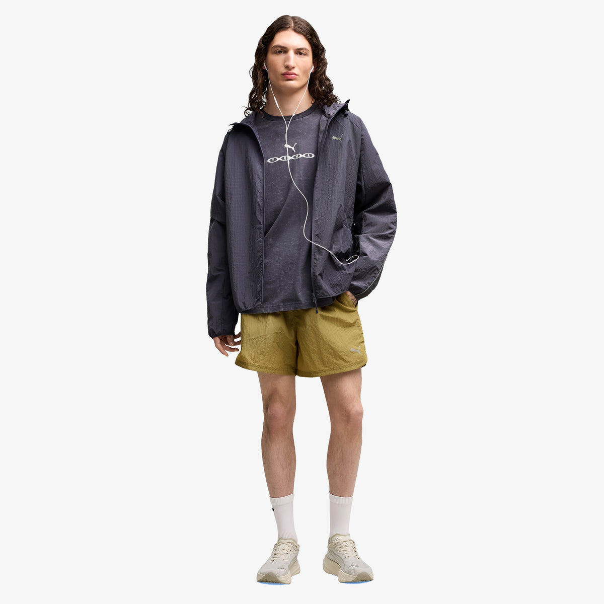 Puma Run Culture Collective Erkek Mavi T-shirt