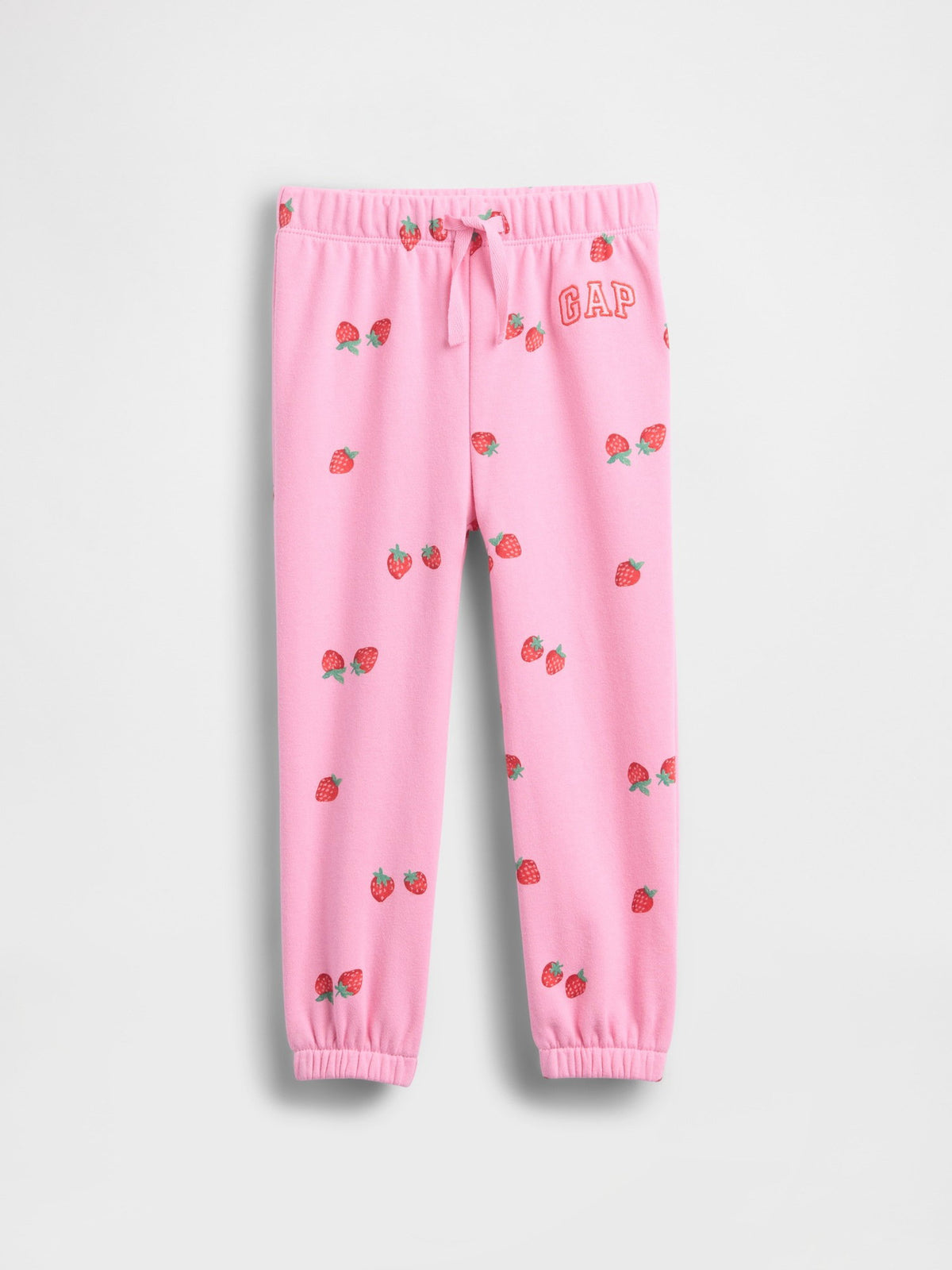 Pembe Relaxed Logo Fransız Havlu Kumaş Pull-on Jogger Eşofman Altı