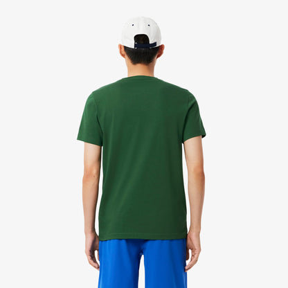 Lacoste Sport X Novak Djokovic Erkek Regular Fit Bisiklet Yaka Yeşil T-shirt