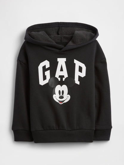 Siyah Disney Mickey Mouse Logo Relaxed Sweatshirt