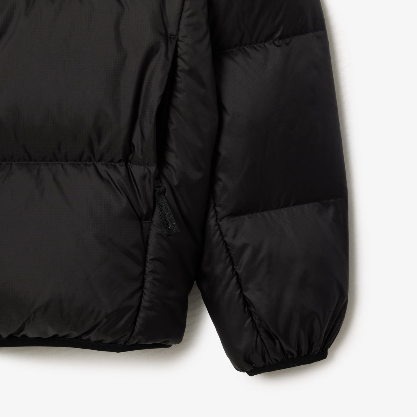 Lacoste Erkek Relaxed Fit Kapüşonlu Siyah Şişme Mont