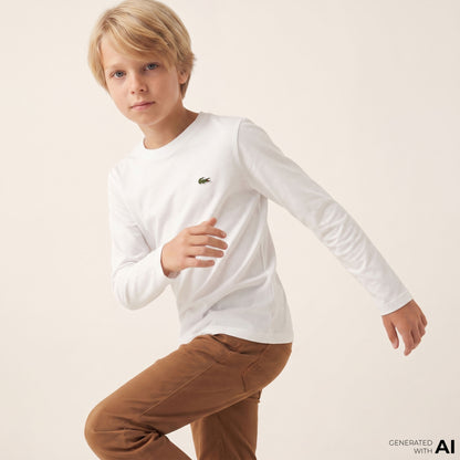 Lacoste Classic Çocuk Beyaz T-shirt