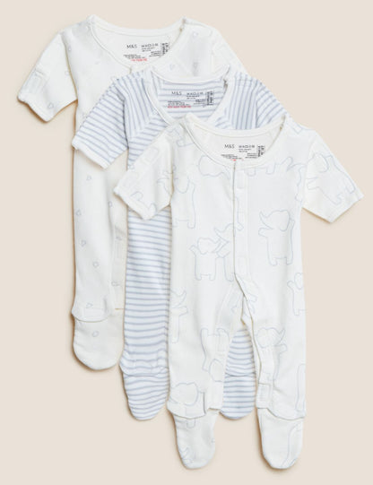 Saf Pamuklu 3'lü Prematüre Uyku Tulumu