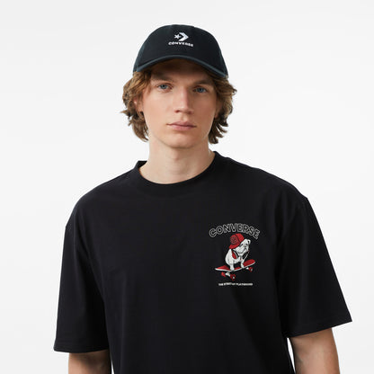 Converse Erkek Siyah Grafik Baskılı T-shirt
